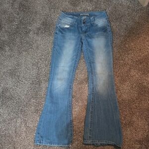 Stylish Blue Flare Jeans for Women